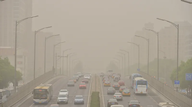 Písečná bouře v Pekingu