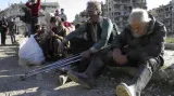Obyvatelé syrského města Homs