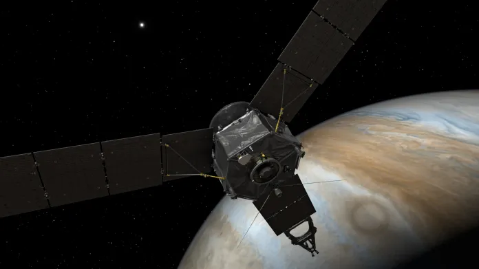 Sonda Juno je na orbitě Jupiteru