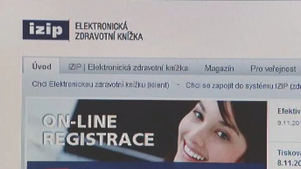 Internetový portál společnosti IZIP