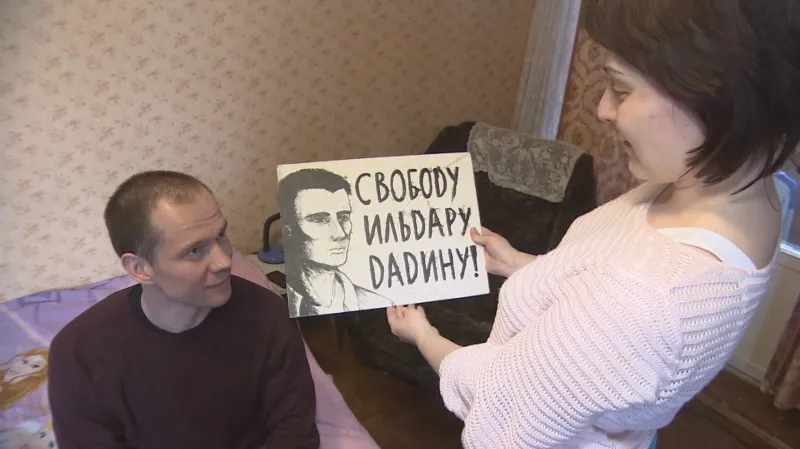 Ildar Dadin s manželkou Anastásií