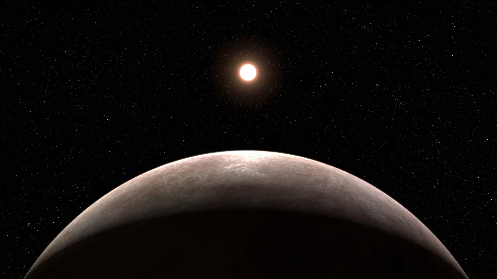 Umělecké ztvárnění exoplanety LHS 475 b