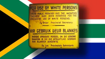Nápis v JAR v období apartheidu