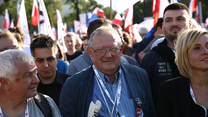 Polský novinář a disident Adam Michnik