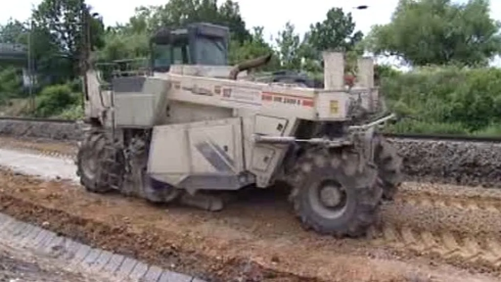 Stavba železničního koridoru