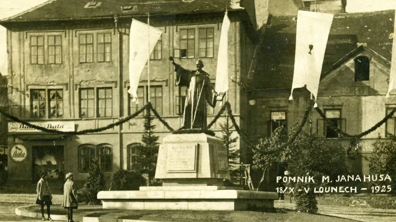 Pomník Mistra Jana Husa v Lounech