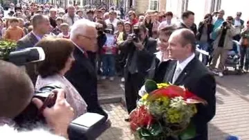 Václav Klaus na návštěvě v Brně