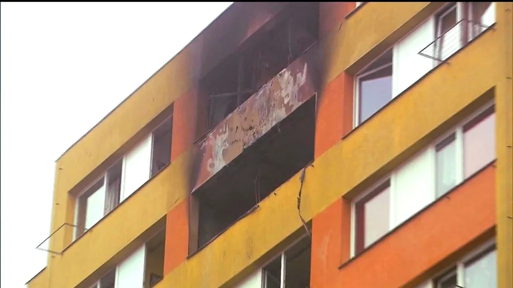 Budova po požáru