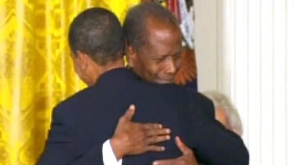 Sidney Poitier a Barack Obama