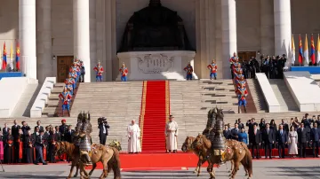 Návštěva papeže Františka v Mongolsku