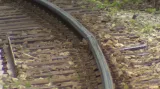 Poškozená Jizerskohorská železnice