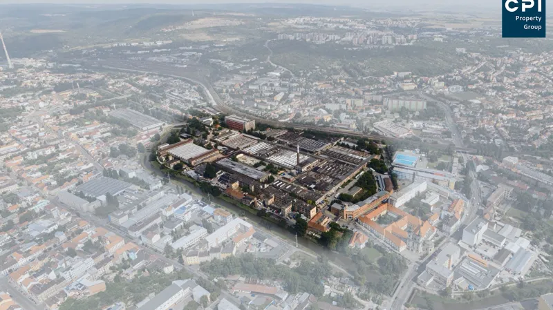 Vizualizace budoucí podoby areálu Zbrojovky