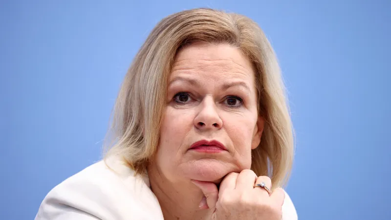 Německá ministryně vnitra Nancy Faeserová