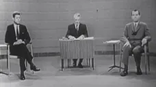 Předvolební debata v roce 1960 mezi Johnem F. Kennedym a Richardem Nixonem