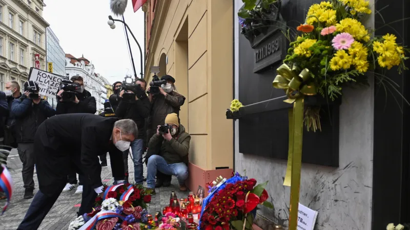 Premiér Andrej Babiš na Národní třídě