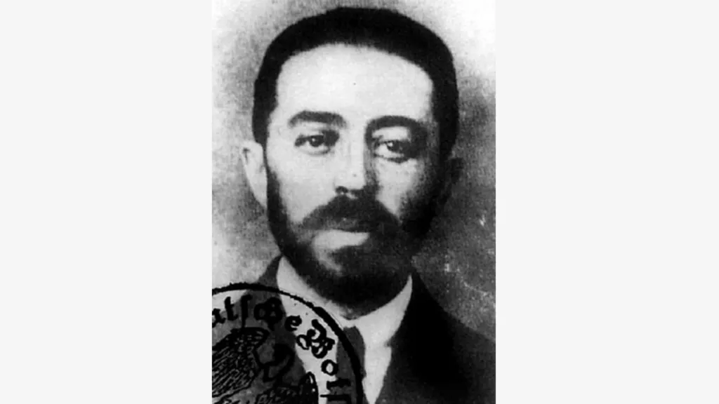 Sidney Reilly na pasové fotografii z roku 1918