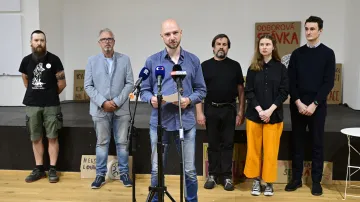 Tisková konference Odborů Agentury pro sociální začleňování ke stávce