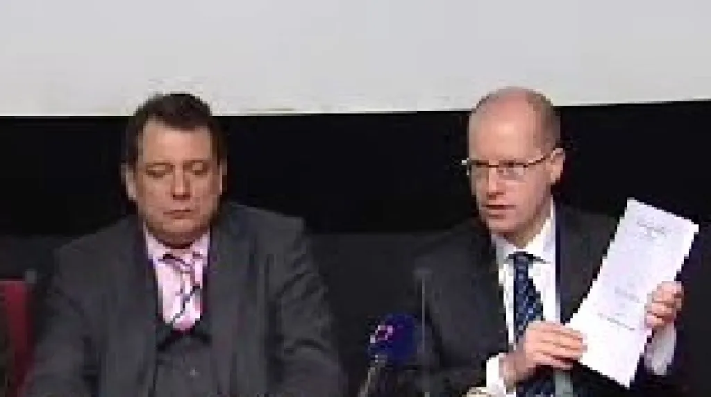 Bohuslav Sobotka a Jiří Paroubek