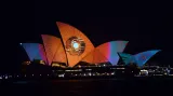 Projekce na opeře při festivalu Vivid Sydney
