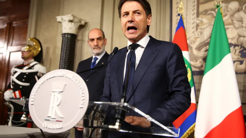 italský premiér  Giuseppe Conte