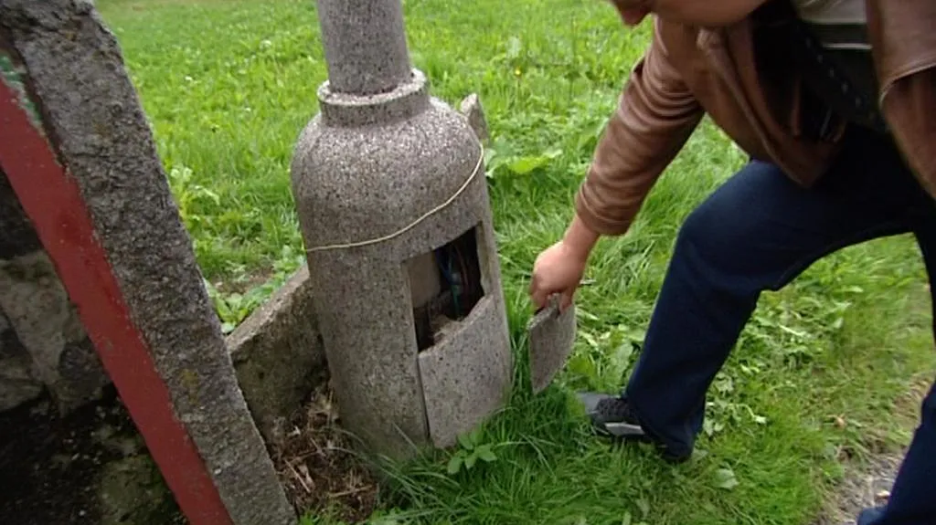 Nebezpečná lampa v Kraslicích