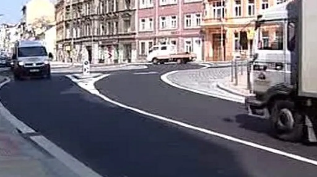 Sokolovská ulice po rekonstrukci