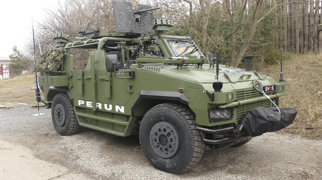 Inovované speciální vozidlo Perun 4x4 pro speciální jednotku Armády ČR