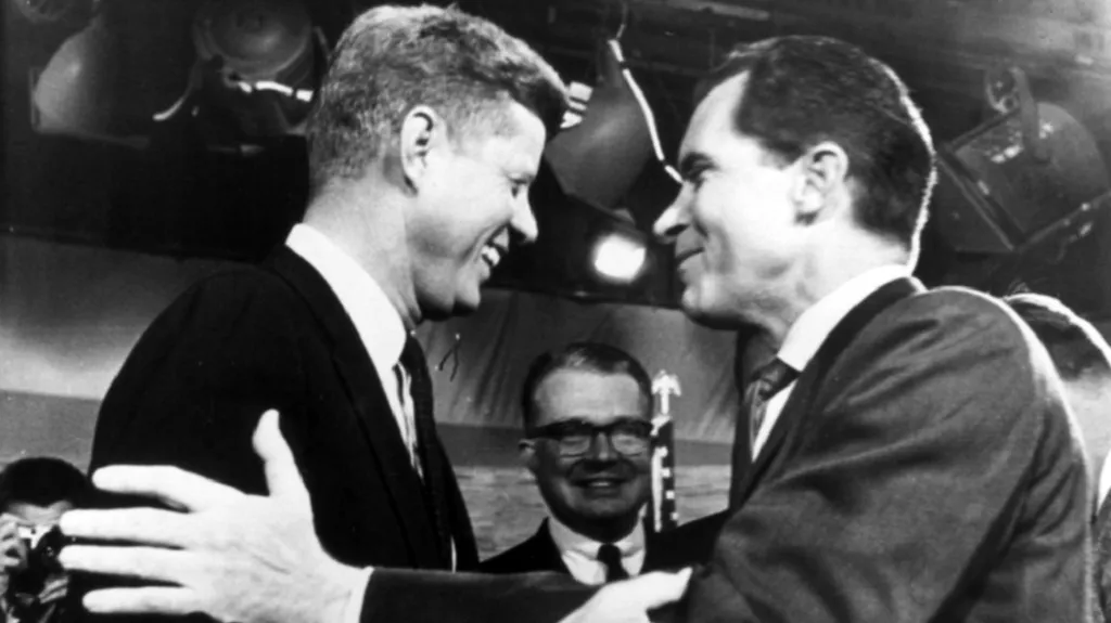 JFK a Richard Nixon v předvolebním klání v roce 1960