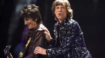 Ronnie Woods a Mick Jagger