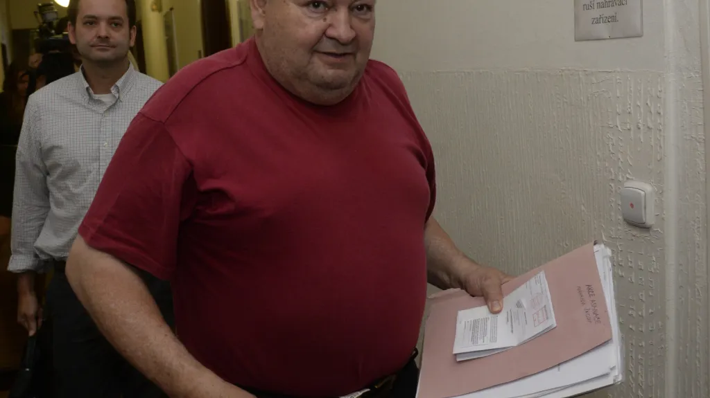 Petr Hanzlík u soudu v roce 2015