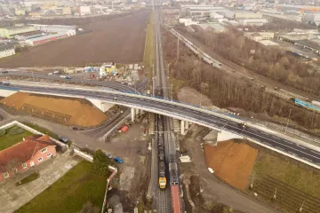 Nový nadjezd přes železniční koridor v Olomouci zvýší bezpečnost řidičů