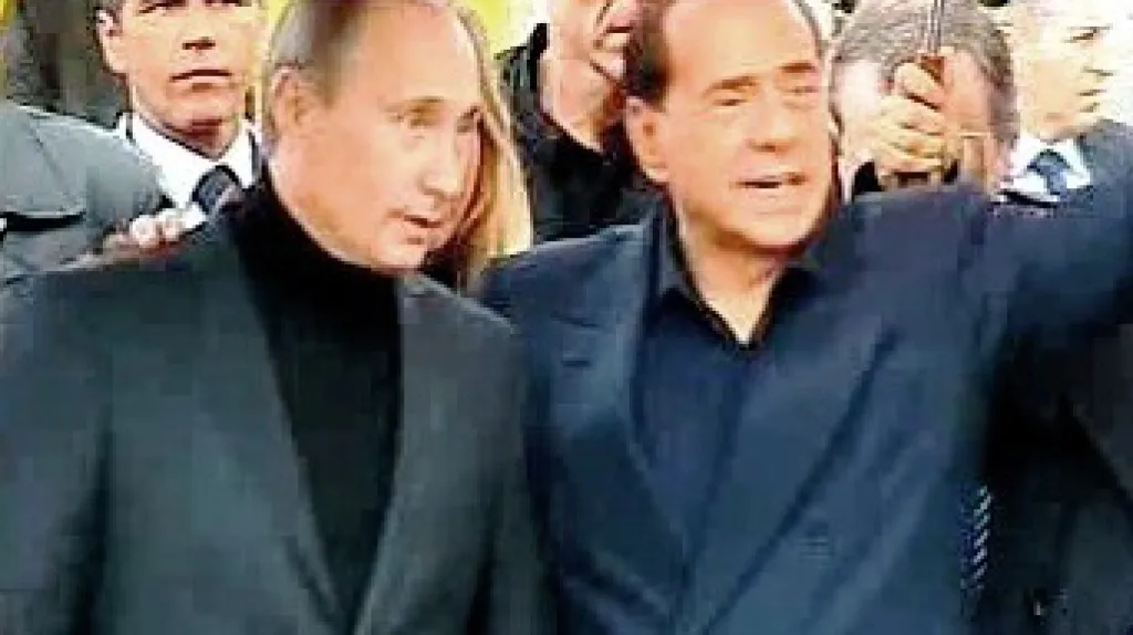 Vladimir Putin a Silvio Berlusconi