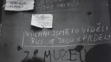 Hanlivé nápisy po vítězství Čechoslováků nad SSSR