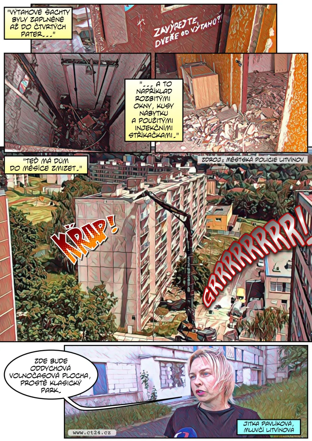 Demolice vybydlených paneláků