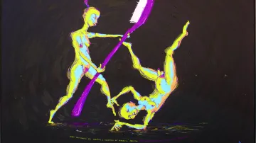 Honza Homola, Nikdy neutichající…, kombinovaná technika, 2018