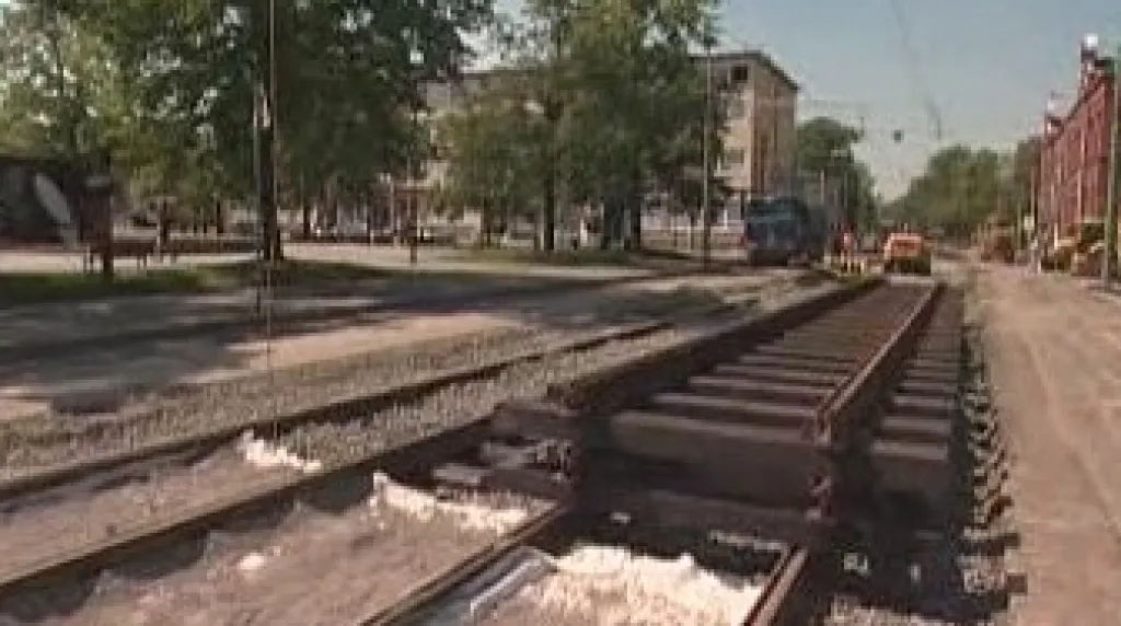 Oprava tramvajových kolejí