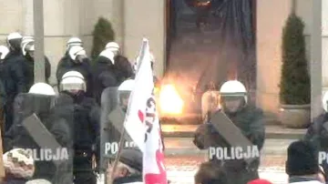 Demonstrace polských loďařů