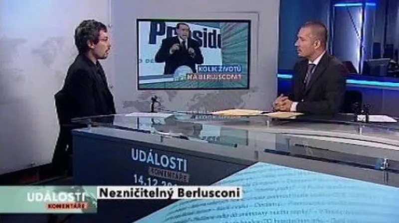 Znovuzvolení Berlusconiho tématem Událostí, komentářů