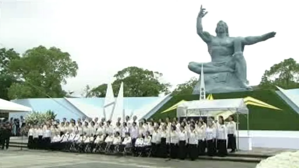 Vzpomínková akce v Nagasaki