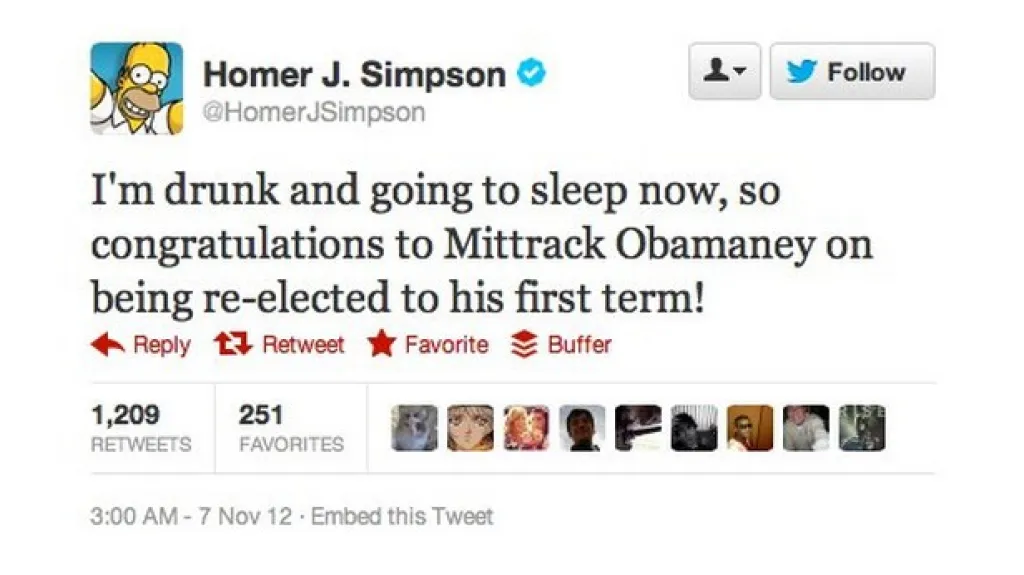 Homer Simpson tweetuje