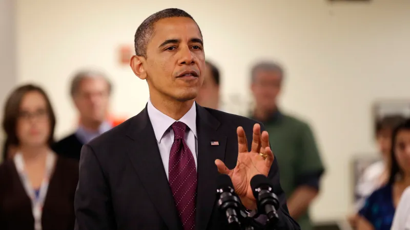 Barack Obama navštívil centrálu Červeného kříže