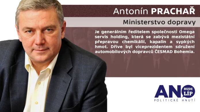 Antonín Prachař – ministerstvo dopravy