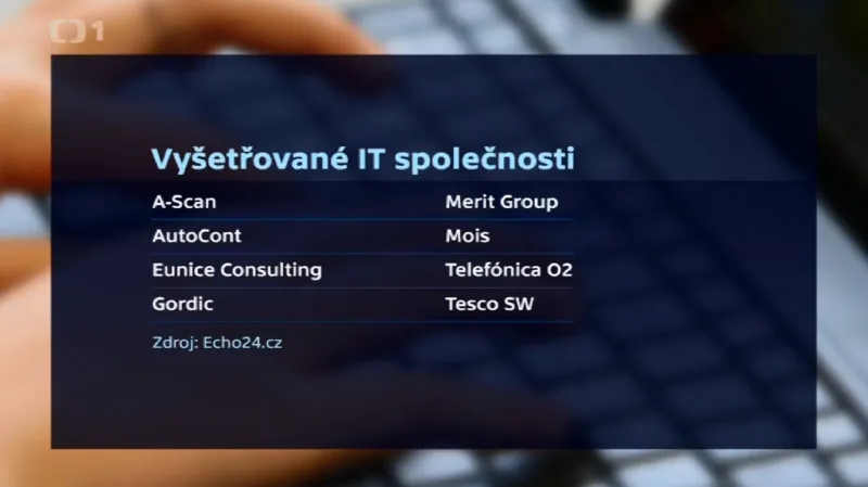 Vyšetřované IT společnosti