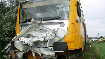 Vlak po nehodě