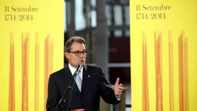 Katalánský premiér Artur Mas