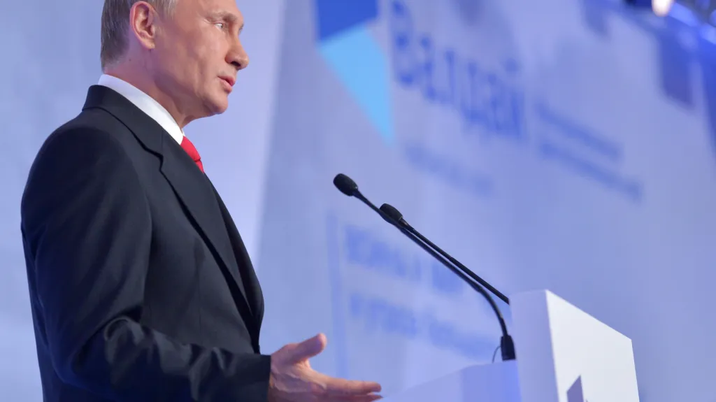 Vladimir Putin na konferenci Valdajského klubu