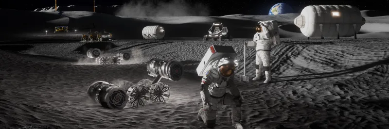Rozsáhlá základna i speciální vozítka. NASA představila detaily plánů pro Měsíc