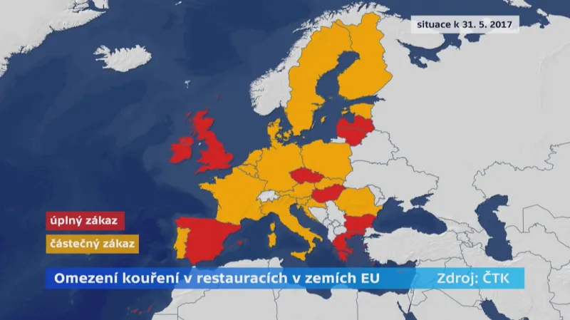 Omezení kouření ve státech EU