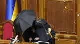 Bitka v ukrajinském parlamentu