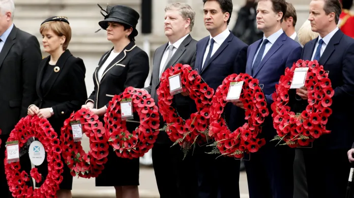Britské politické špičky uctily památku padlých ve druhé světové válce